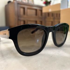 Yves Saint Laurent Black Frames with Gold Temples
